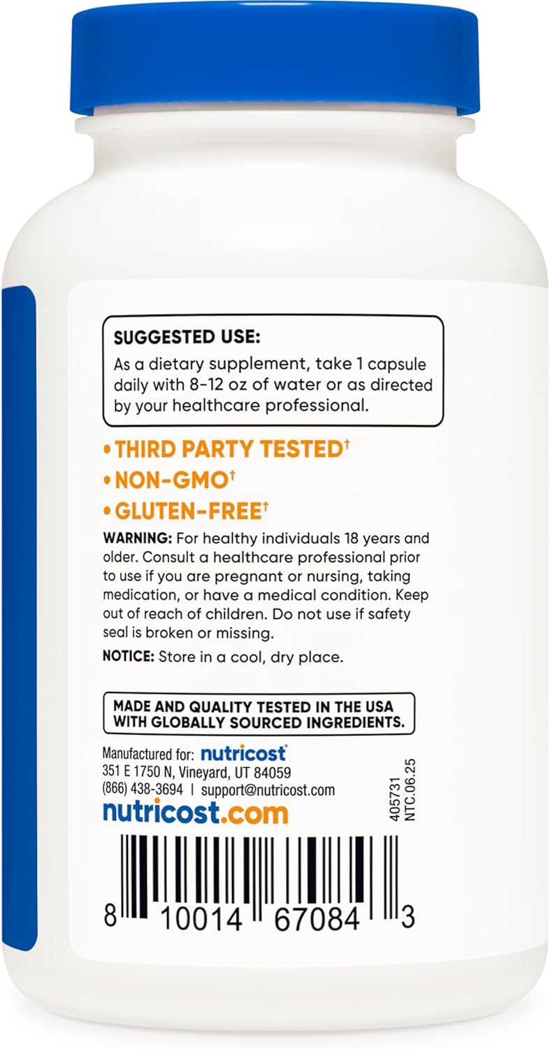 Nutricost Ox-Gall Capsules 125 mg, 240 Premium Capsules - GMO Free, Soy Free, Gluten Free