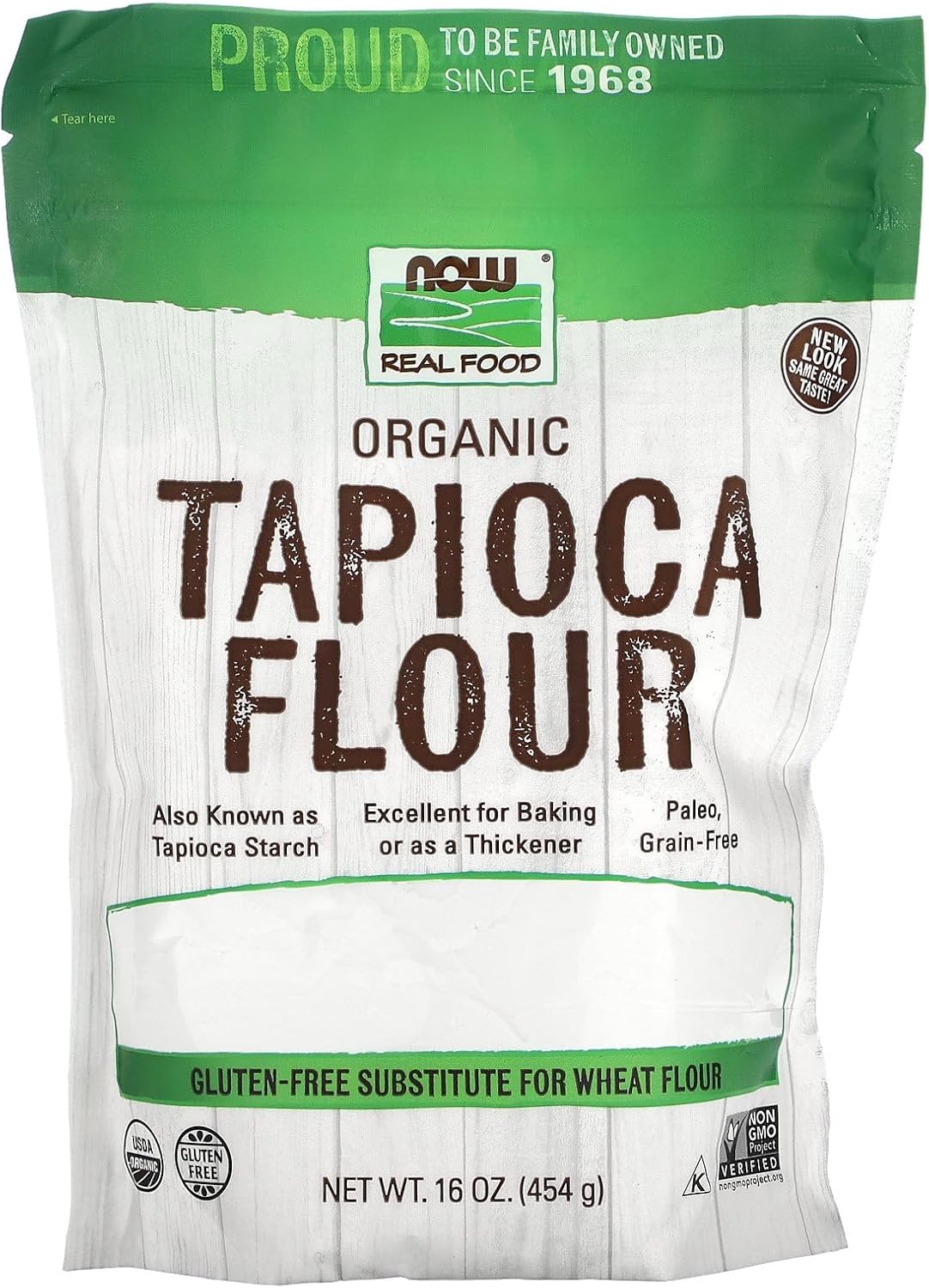 Flour Rapioca Now Foods Organic Tapioca Flour 16 Oz – Raziana Green Store