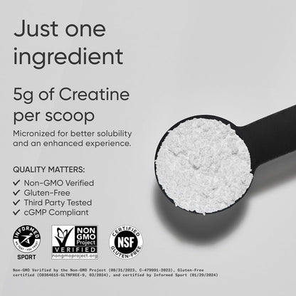 Sports Research® Creatine Monohydrate Capsules - May Support Workout Recovery, Lean Muscle gain, Performance and Strength* - Non-GMO, Vegan Certified - 5g per Servings - 30 Servings