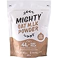 MIGHTY Oat Milk Powder, (375g Bag, Makes 4L of Oat M.lk), Vegan Coffee Creamer, Ideal for Camping, Travelling, Festivals
