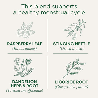 Traditional Medicinals Tea, Organic Healthy Cycle, Supports Healthy Menstrual Cycles, Includes Spearmint,16 Tea Bags