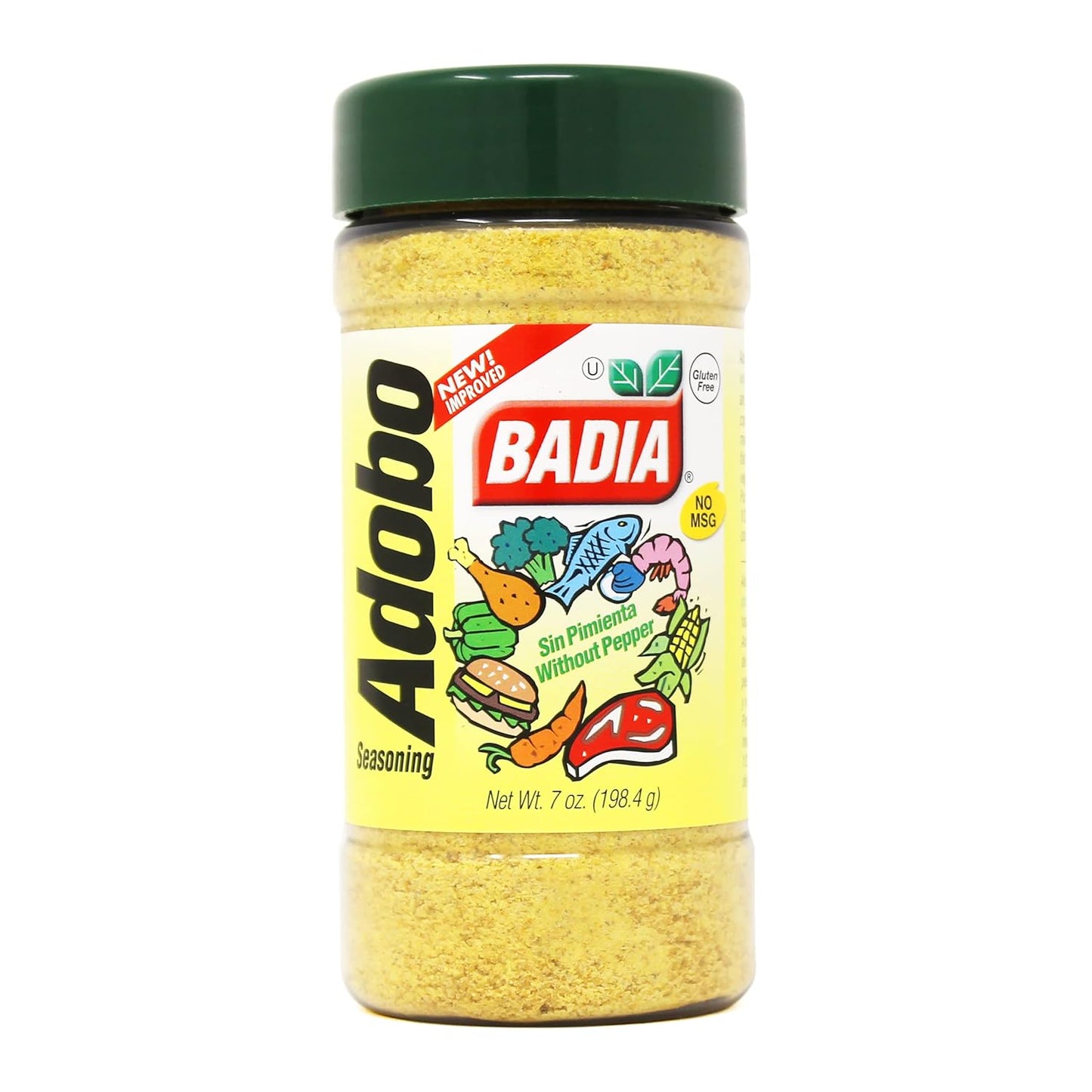 Badia Adobo without Pepper, 7 Ounce (Pack of 12)