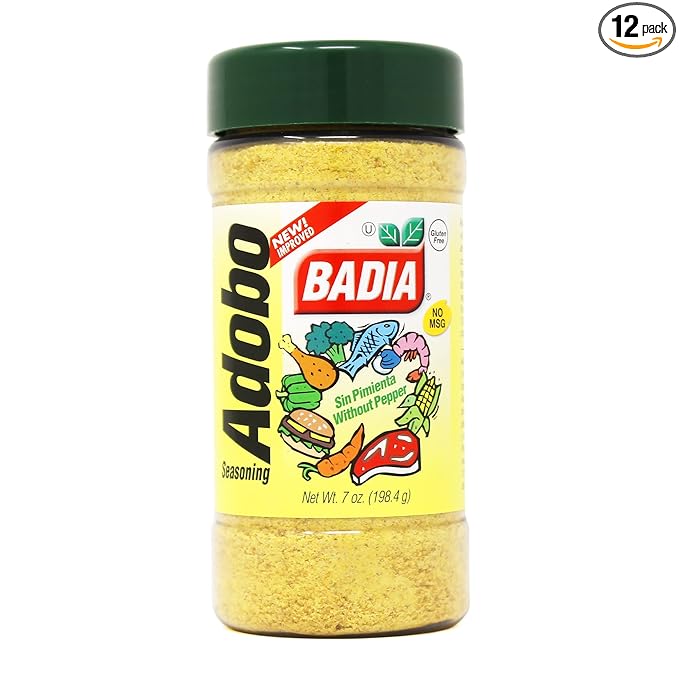 Badia Adobo without Pepper, 7 Ounce (Pack of 12)