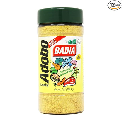 Badia Adobo without Pepper, 7 Ounce (Pack of 12)