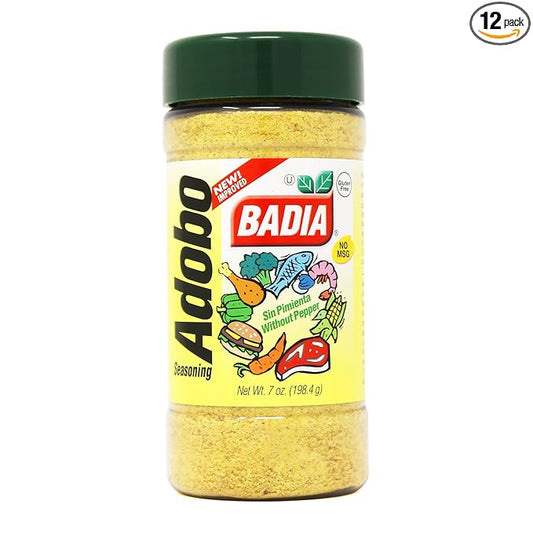 Badia Adobo without Pepper, 7 Ounce (Pack of 12)