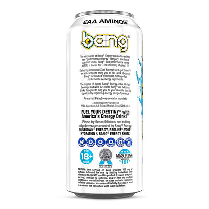 Bang Energy Nectarine Blueberry, Sugar-Free Energy Drink , 16-Ounce.