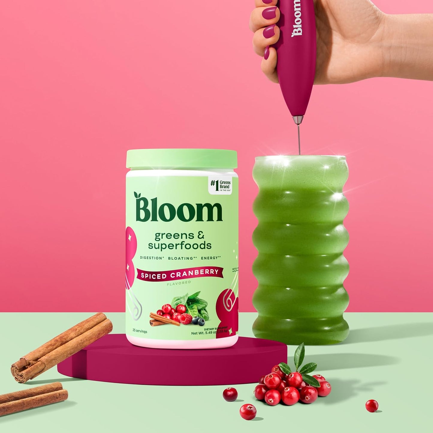 Bloom Nutrition Greens and Superfoods Powder for Digestive Health, Greens Powder, Digestive Enzymes, Probiotics, Spirulina, Chlorella for Bloating & Gut Support, Green Juice, 30 SVG, Strawberry Kiwi
