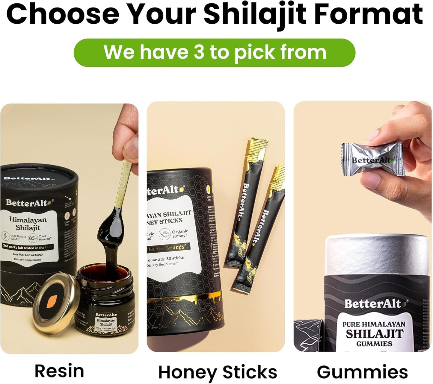 Better Alt Shilajit Resin