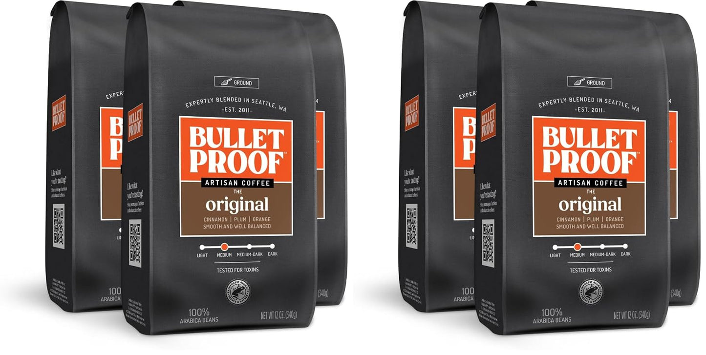 Bulletproof Original Medium Roast Ground Coffee, 12 oz