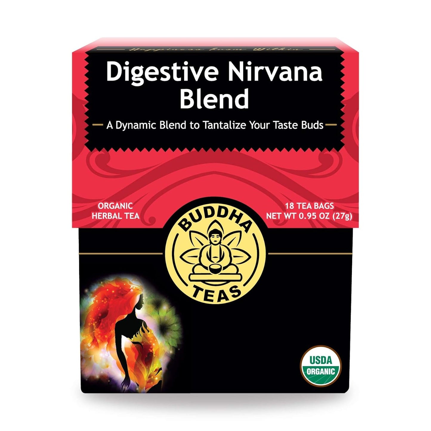 Buddha Teas Organic Dandelion Root Tea – 18 Bleach-Free Tea Bags – Caffeine-Free Tea with a Rich, Earthy Taste, Natural Source of Vitamins, Minerals, and Antioxidants, Kosher, GMO-Free