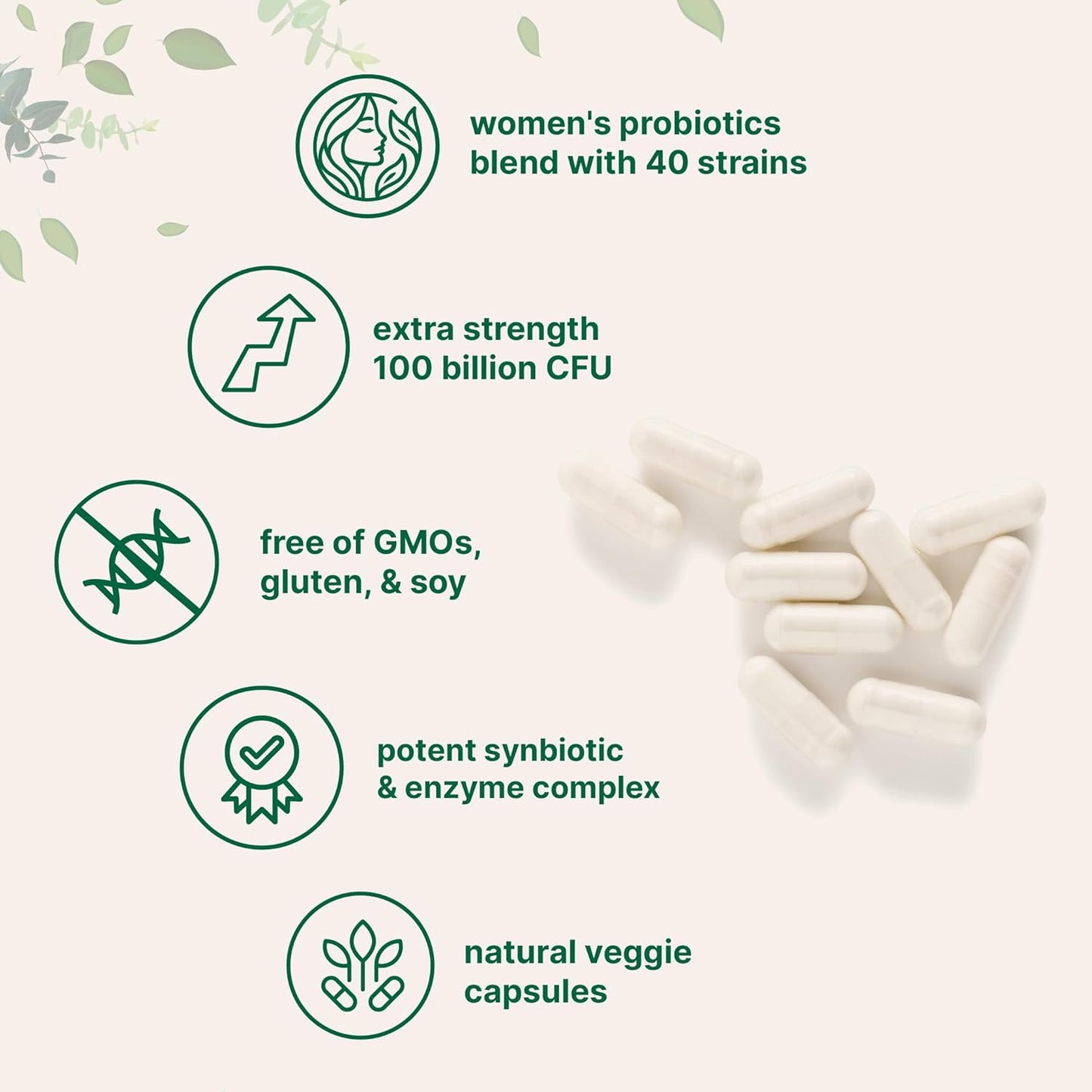 Micro Ingredients Mega Probiotics 200 Billion CFU, 120 Veggie Capsules | 40 Strains with Prebiotics & Probiotics Blend | Synbiotic & Enzyme Complex | Supports Gut & Digestive Health