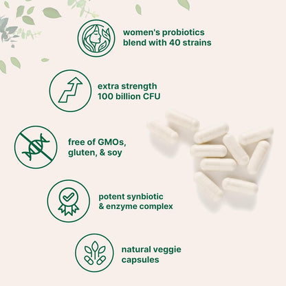 Micro Ingredients Mega Probiotics 200 Billion CFU, 120 Veggie Capsules | 40 Strains with Prebiotics & Probiotics Blend | Synbiotic & Enzyme Complex | Supports Gut & Digestive Health