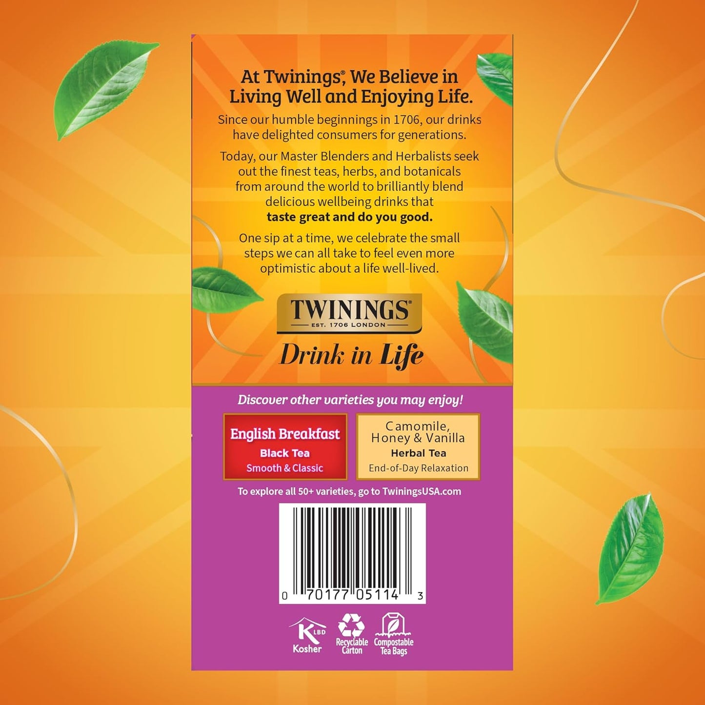 Twinings Wild Berries Herbal Tea Individually Wrapped Bags, 20 Count (Pack of 1), Full-Flavoured, Naturally Caffeine-Free, Enjoy Hot or Iced, 20 Teabags