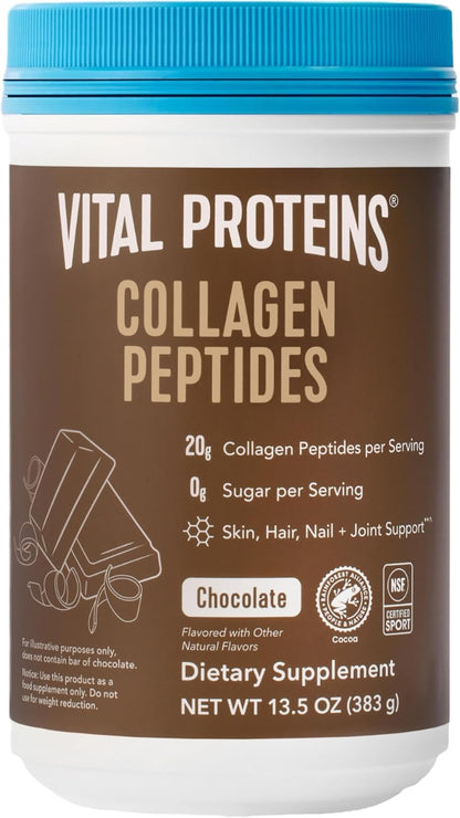 Vital Proteins Collagen Peptides Powder, Promotes Hair, Nail, Skin, Bone and Joint Health, Zero Sugar, Unflavored 19.3 OZ