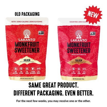 Lakanto Powdered Monk Fruit Sweetener with Erythritol - Powdered Sugar Substitute, Zero Calorie, Keto Diet Friendly, Zero Net Carbs, Baking, Extract, Sugar Replacement