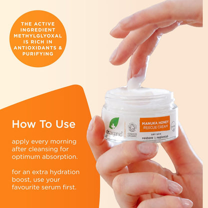 Organic Manuka Honey Rescue Cream