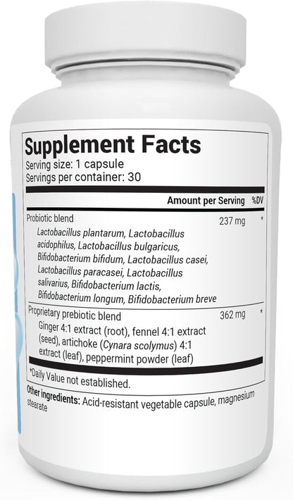 Dr. Berg 60 Billion Probiotic Supplement - Supports Occasional Constipation, Diarrhea, Gas & Bloating* - Pre and Probiotics for Digestive Health - 30 Probiotic Capsules