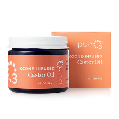PurO3 Ozonated Castor Oil Moisturizer & Beauty Cream, 2 oz