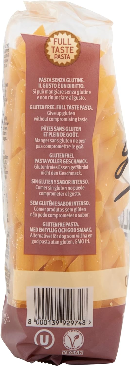 Garofalo Gluten Free Penne Italian Dried Pasta, 400g - Suitable for Coeliac and Vegan diets (Pack of 1)