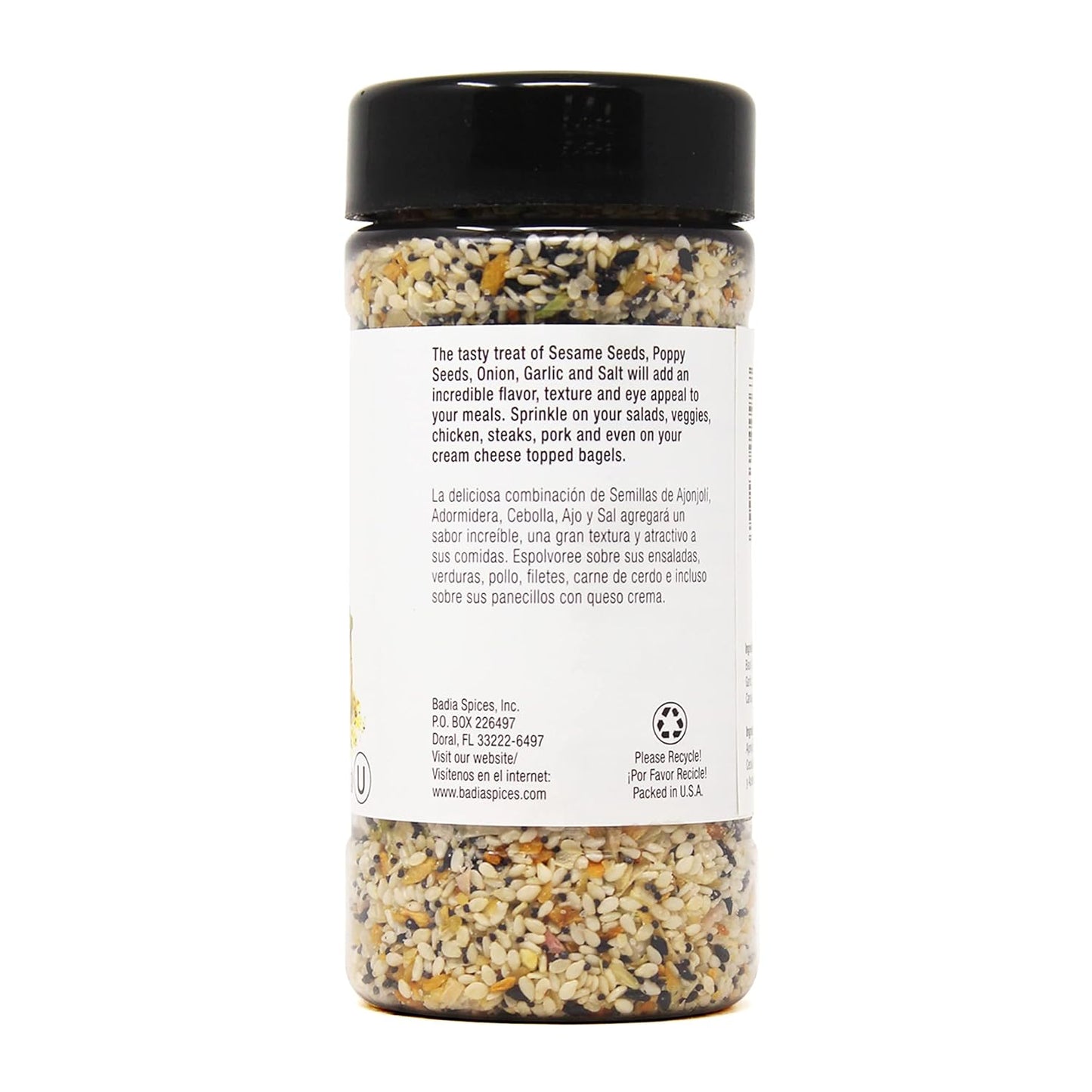 Badia Everything Bagel Mix Seasoning, 5.5 Ounce Bottle