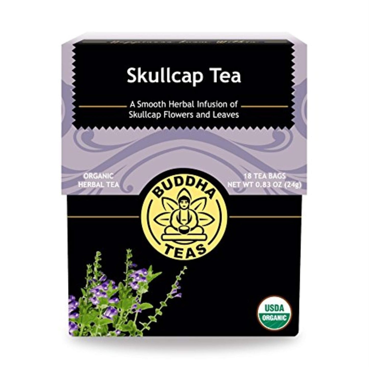 Buddha Teas - Chaga Tea - Organic Herbal Tea - For Cognitive Balance & Overall Health - With Chaga Mushroom, Antioxidants & B Vitamins - Caffeine Free - OU Kosher - 18 Tea Bags (Pack of 1)