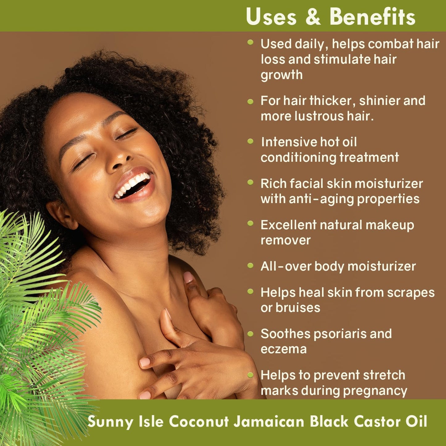 Sunny Isle Jamaican Black Castor Oil 4oz | 100% Natural for Hair, Scalp and Skin Care