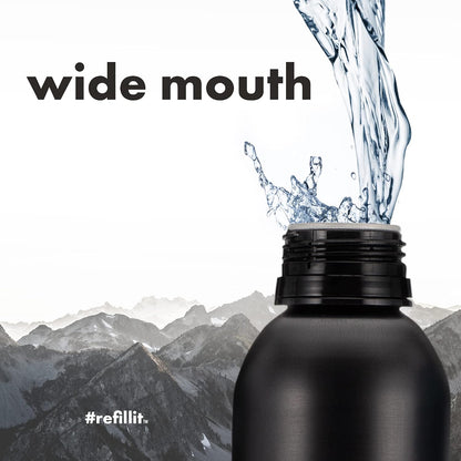 PATH Alkaline Bottled Water - 9.5 pH-Balanced Purified Water with Electrolytes in Aluminum Bottle - BPA-Free, Reusable, Infinitely Recyclable - Pure, Crisp, Refreshing Taste 20.3 fl oz (Pack of 12)