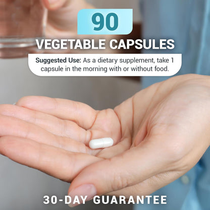 Dr. Berg Sea Kelp Enhanced Iodine - 200 mcg of Premium Iodine - Seaweed Blend Includes Klamath Blue-Green Algae & Sea Kelp - 90 Capsules