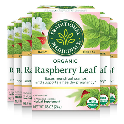 Traditional Medicinals Tea, Organic Healthy Cycle, Supports Healthy Menstrual Cycles, Includes Spearmint,16 Tea Bags