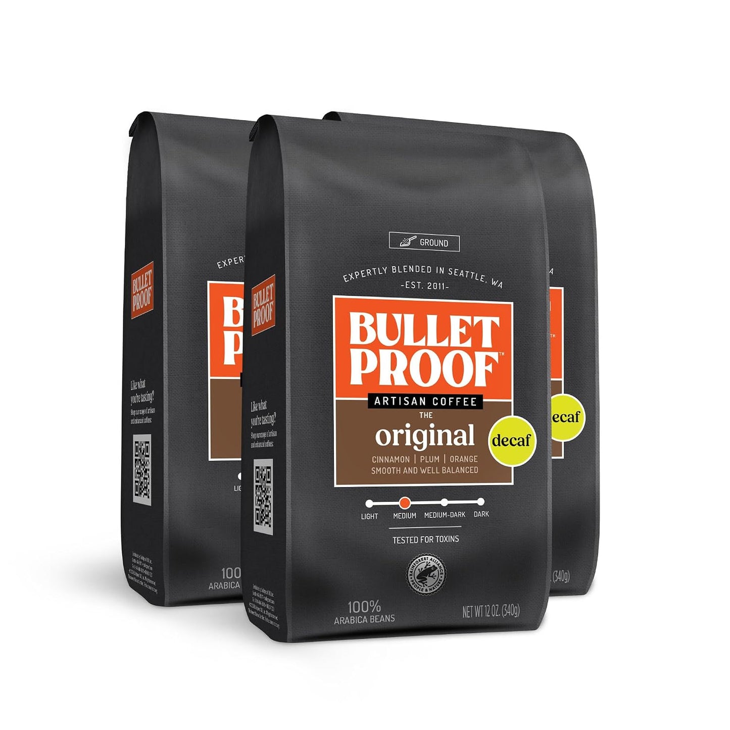 Bulletproof Original Medium Roast Ground Coffee, 12 oz