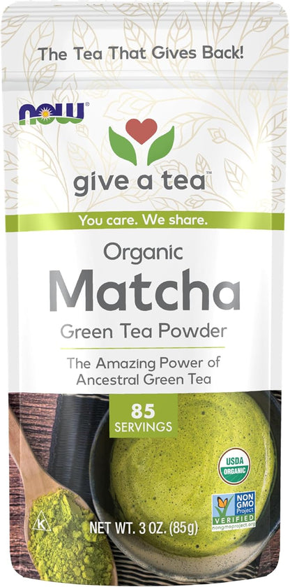 NOW Foods - Real Tea Organic Matcha Green Tea Powder - 3 oz.