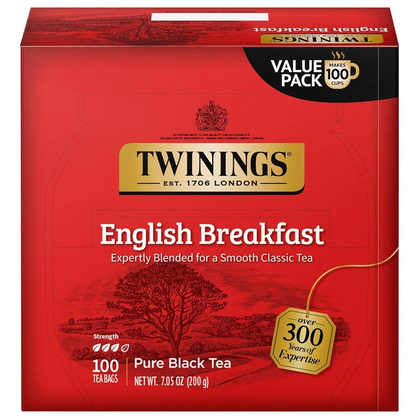 Twinings Mango & Pineapple Herbal Tea Individually Wrapped Bags, 20 Count (Pack of 6), Naturally Caffeine-Free, Enjoy Hot or Iced, 120 Teabags