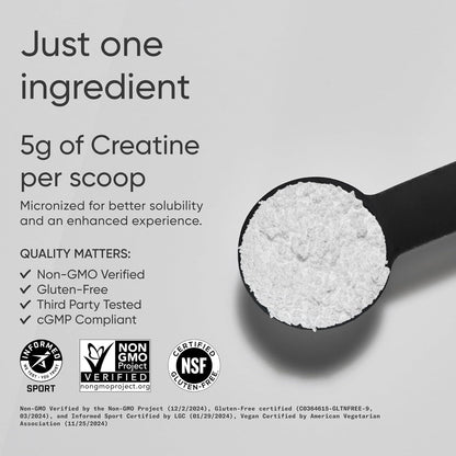 Sports Research® Creatine Monohydrate Capsules - May Support Workout Recovery, Lean Muscle gain, Performance and Strength* - Non-GMO, Vegan Certified - 5g per Servings - 30 Servings