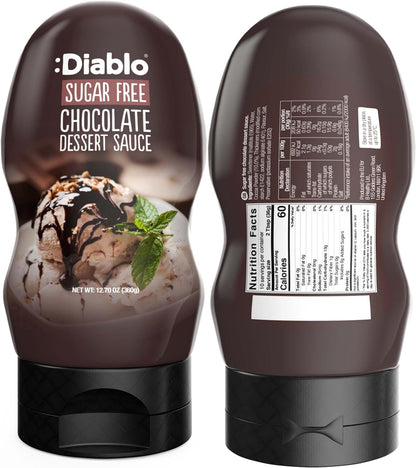 Diablo Dessert Sauce | No Added Sugar | Gluten Free | Diabetic Friendly | Hamper Available - Perfect for Gifting | 355g