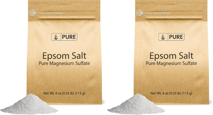 Pure Original Ingredients Epsom Salt Pure Magnesium Sulfate, Food Grade, Soaking Solution (1 Pound)