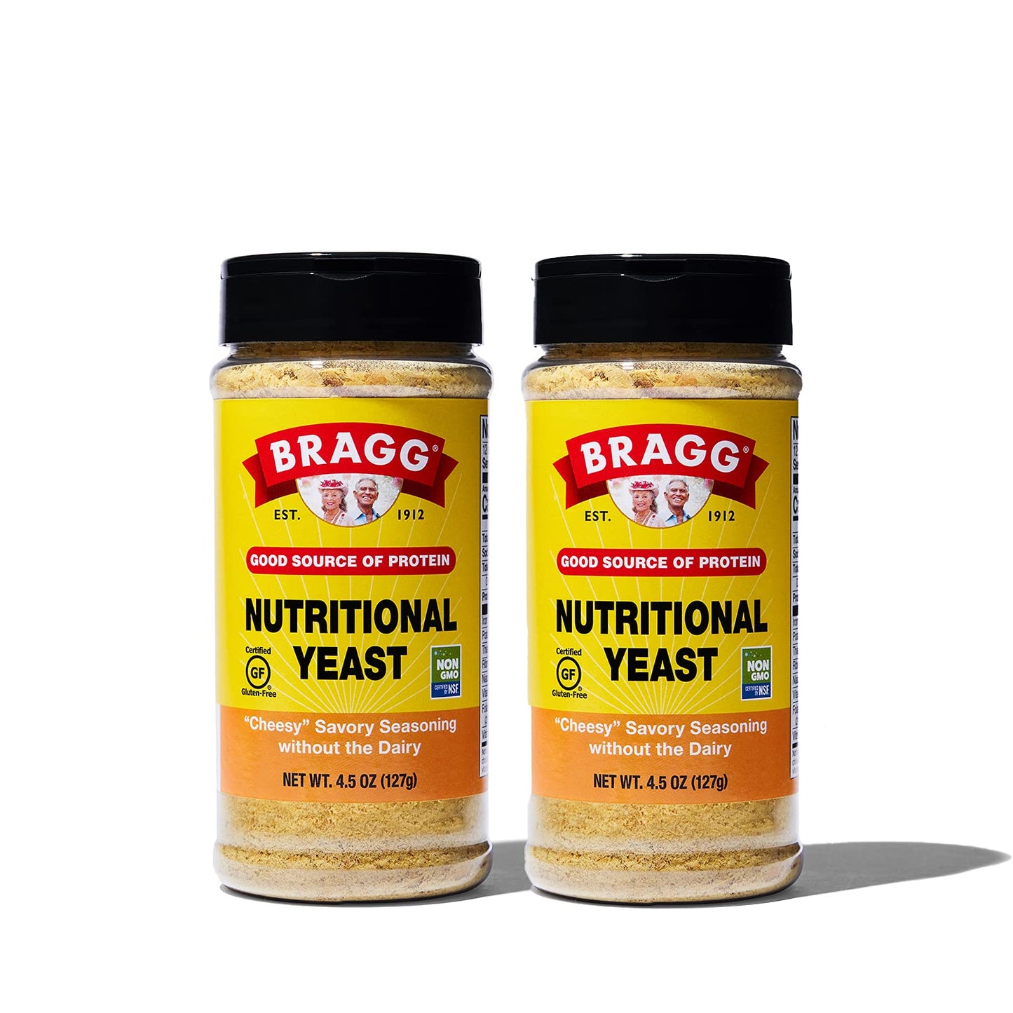 Bragg Premium Nutritional Yeast Seasoning - Vegan, Gluten Free – Good Source of Protein & Vitamins – Nutritious Savory Parmesan Cheese Substitute (Original, 12 Ounce (Pack of 1))