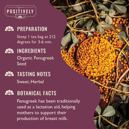 Organic Positively Botanicals Company, Anise Seed Herbal Tea Bags, 20 Count