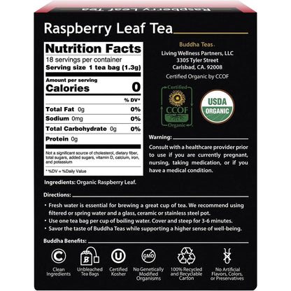 Buddha Teas - Chaga Tea - Organic Herbal Tea - For Cognitive Balance & Overall Health - With Chaga Mushroom, Antioxidants & B Vitamins - Caffeine Free - OU Kosher - 18 Tea Bags (Pack of 1)