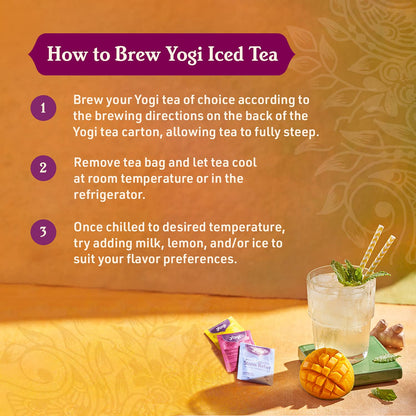Yogi Tea Sweet Ginger Citrus Turmeric Vitality - 16 Bags per Pack (6 Packs) - Organic Ginger & Turmeric Root Tea - Supports Well-being - Includes Cinnamon Bark & More