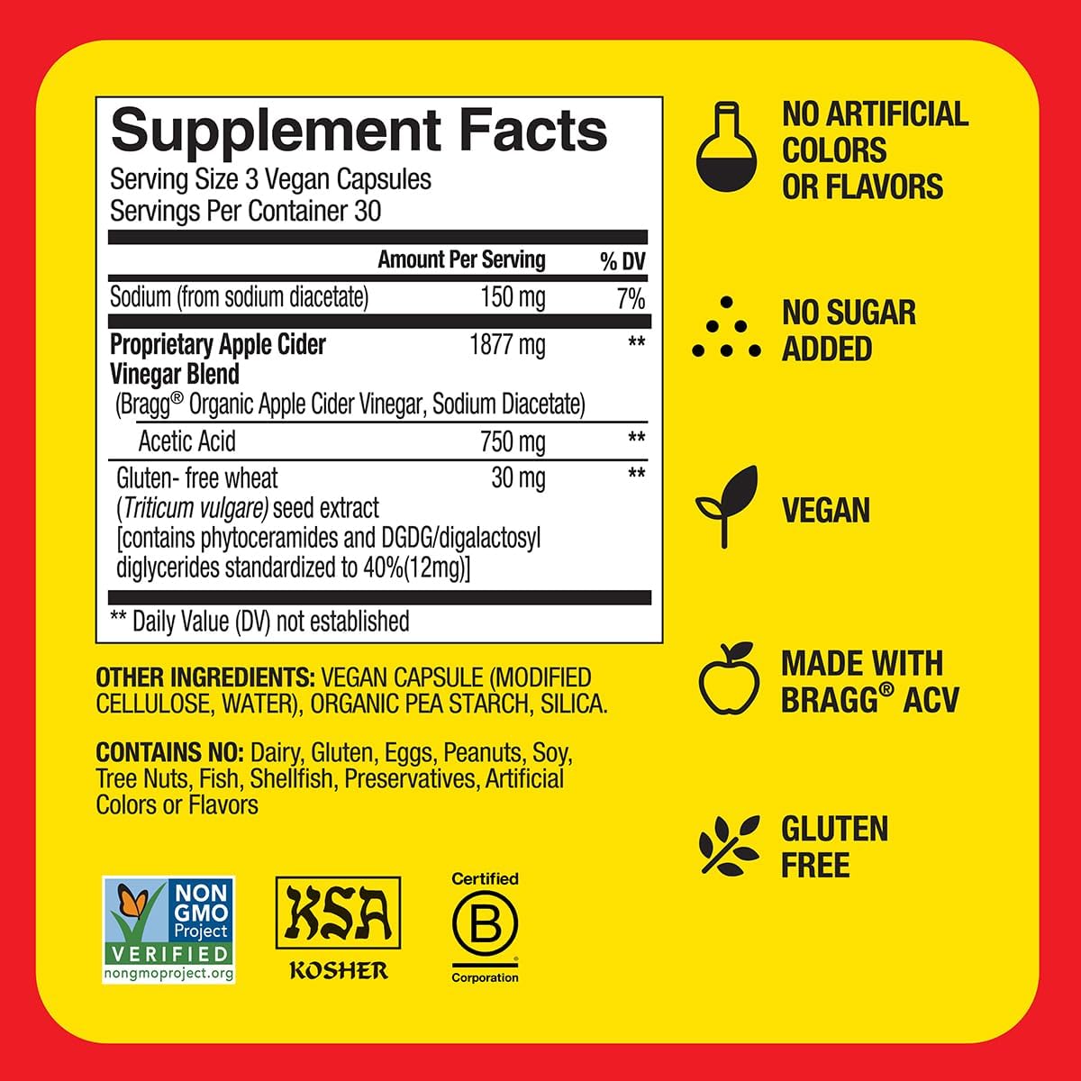 Bragg Renew Apple Cider Vinegar Capsules with Phytoceramides - 90 Capsules - Maintains Healthy Skin and Promotes Hydration