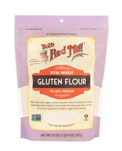 Bob's Red Mill Vital Wheat Gluten Flour, 20-ounce (Pack of 4)