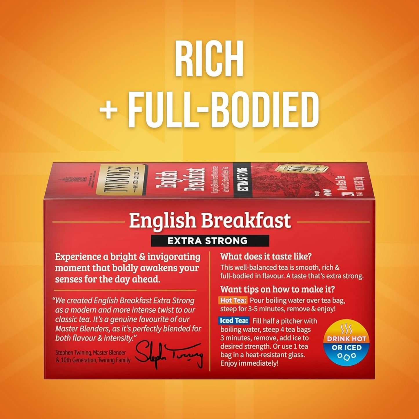 Twinings Wild Berries Herbal Tea Individually Wrapped Bags, 20 Count (Pack of 1), Full-Flavoured, Naturally Caffeine-Free, Enjoy Hot or Iced, 20 Teabags