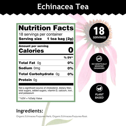 Buddha Teas - Chaga Tea - Organic Herbal Tea - For Cognitive Balance & Overall Health - With Chaga Mushroom, Antioxidants & B Vitamins - Caffeine Free - OU Kosher - 18 Tea Bags (Pack of 1)