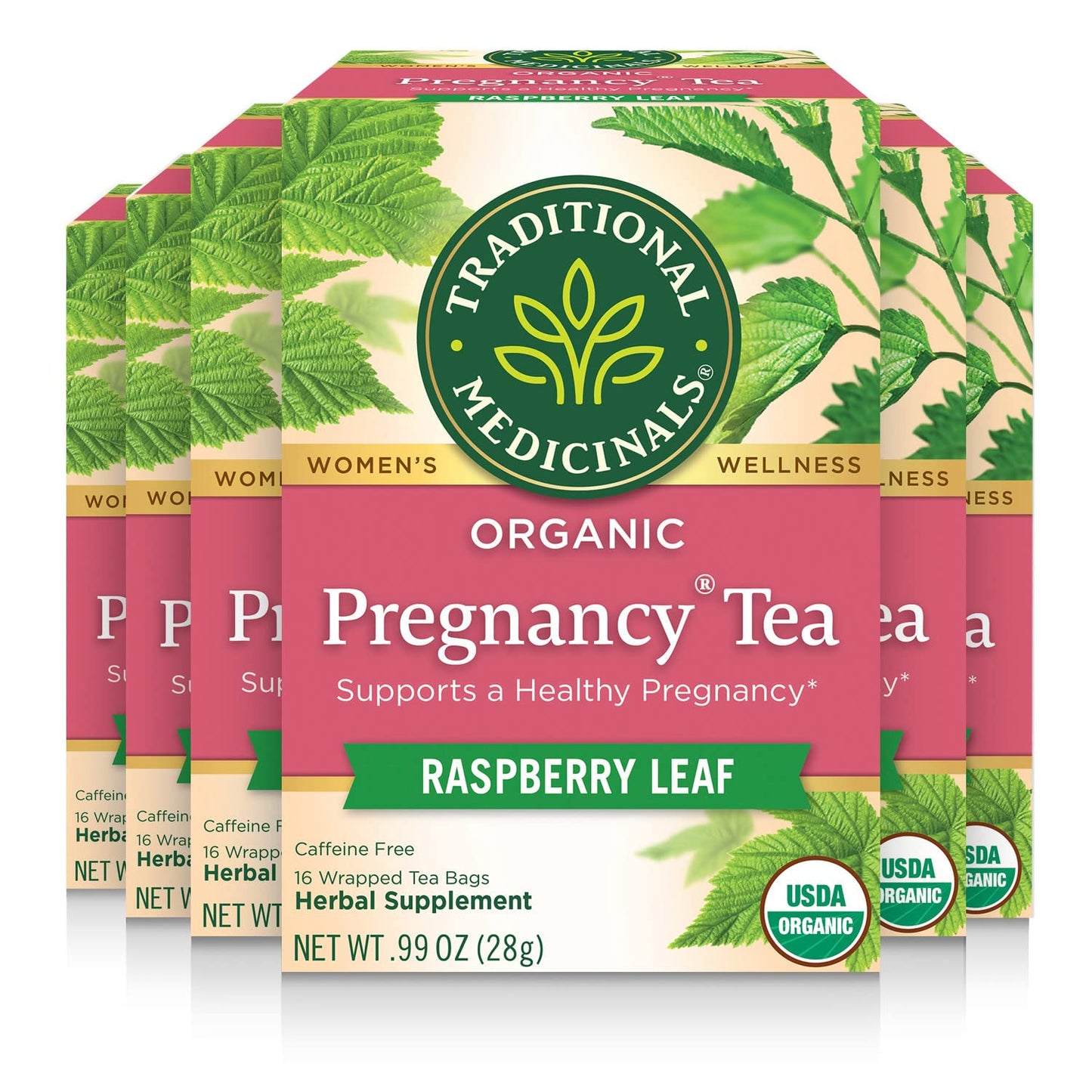 Traditional Medicinals Tea, Organic Healthy Cycle, Supports Healthy Menstrual Cycles, Includes Spearmint,16 Tea Bags