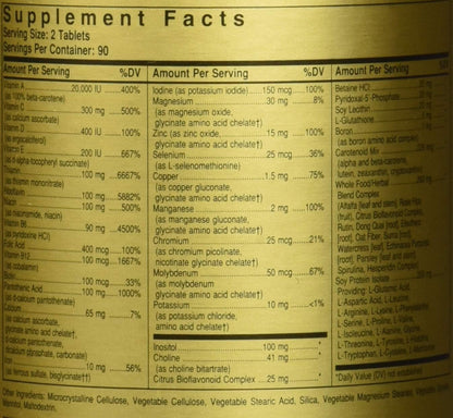 Solgar, Formula Vm 2000 Multinutrient System, 180 Count