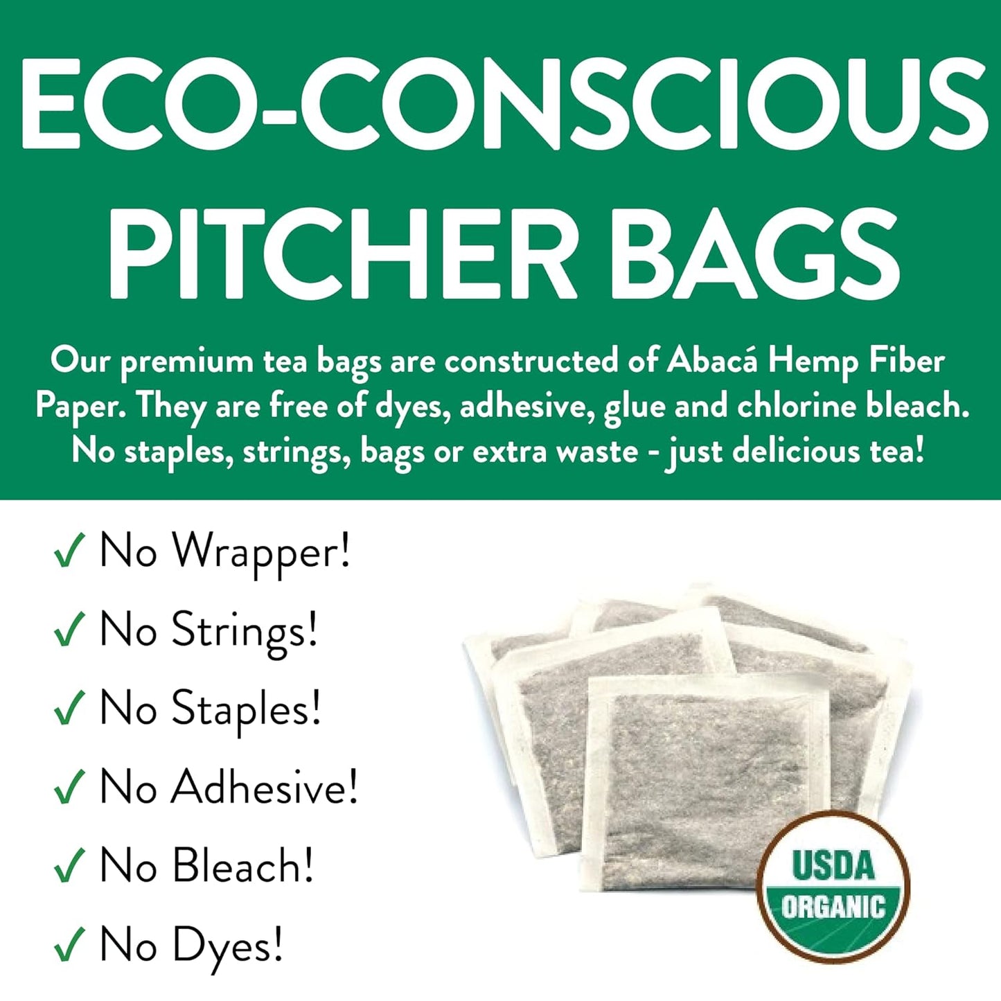 FGO Organic White Tea, Eco-Conscious Tea Bags, Packaging May Vary, 100 Count (Pack of 1)