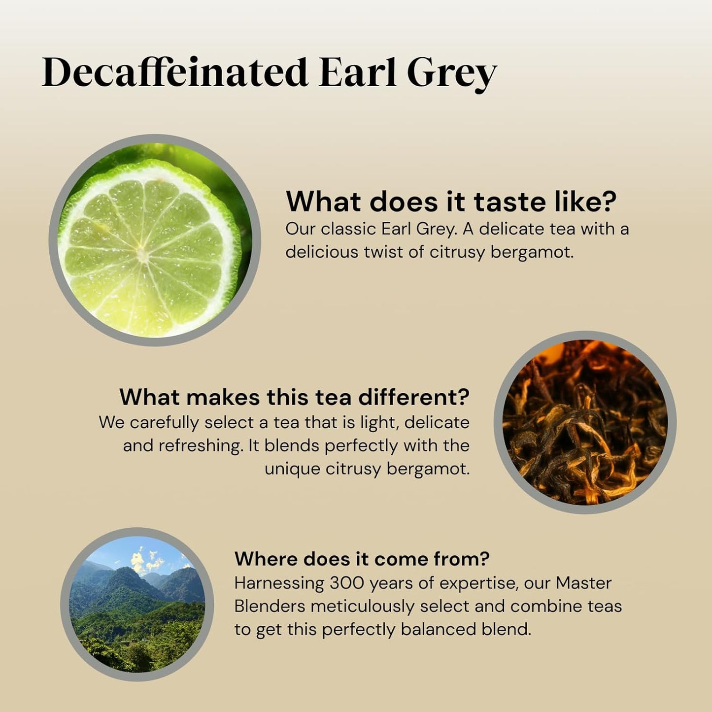 Twinings Earl Grey Bergamot & Lemon Flavoured Decaffeinated Black Tea Blend, 40 Biodegradable Tea Bags