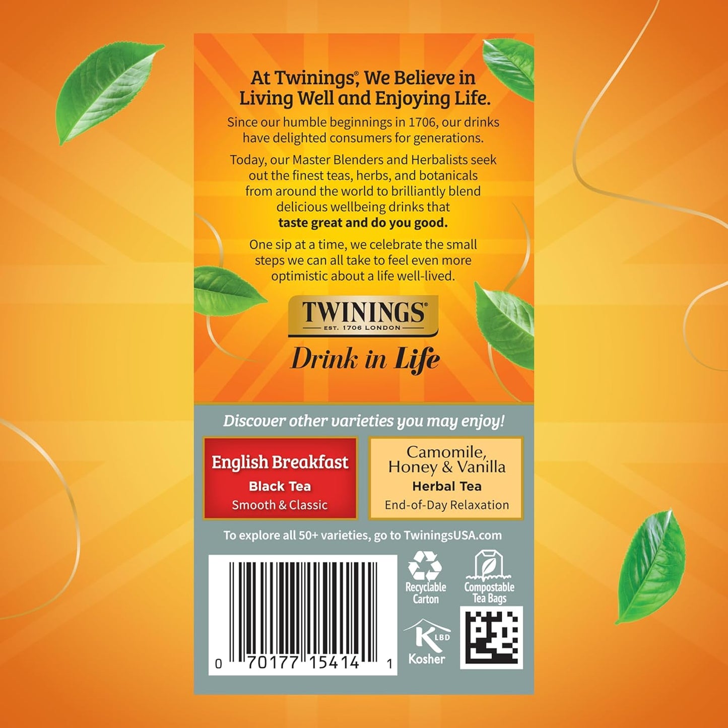 Twinings Wild Berries Herbal Tea Individually Wrapped Bags, 20 Count (Pack of 1), Full-Flavoured, Naturally Caffeine-Free, Enjoy Hot or Iced, 20 Teabags