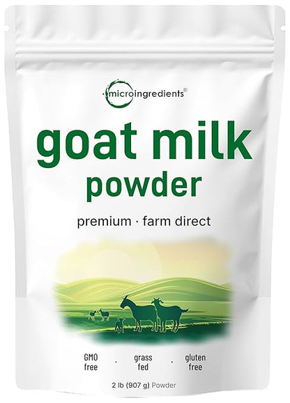 Micro Ingredients Goat Milk Powder,| Grass-Fed Australian Source | Pure, Easily Digested Formula | High in Protein, Calcium & Probiotics | Non-GMO, Gluten-Free, Pet Friendly