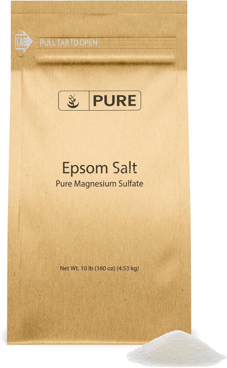 Pure Original Ingredients Epsom Salt Pure Magnesium Sulfate, Food Grade, Soaking Solution (1 Pound)
